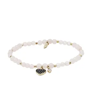 Fossil Women's Rose Quartz Bracelet