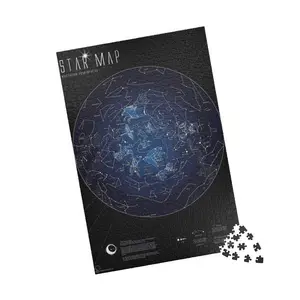 start maps, the evening sky map, constellations, sky calendar, didactic, game, family time, game, Puzzle (110, 252, 500, 1014-piece)