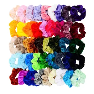 45 Pcs Hair Scrunchies Velvet Elastics Hair Bands Scrunchy Hair Ties Ropes Scrunchie for Women Girls Hair Accessories - Great Gift for Holiday Seasons