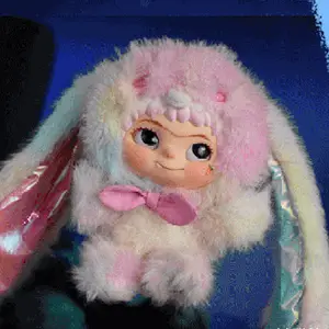 Cute Wakuku Fox & Rabbit Plush Toy Box Set, Soft Velvet Vinyl Mystery Dolls, Surprise Toys & Accessories, Collectible Kawaii Birthday Gift, Blind Bag