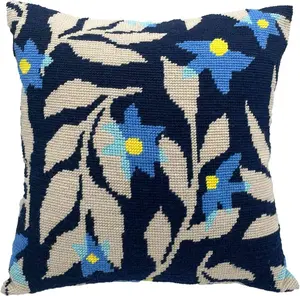Needlepoint Pillow Kit - Blue Night