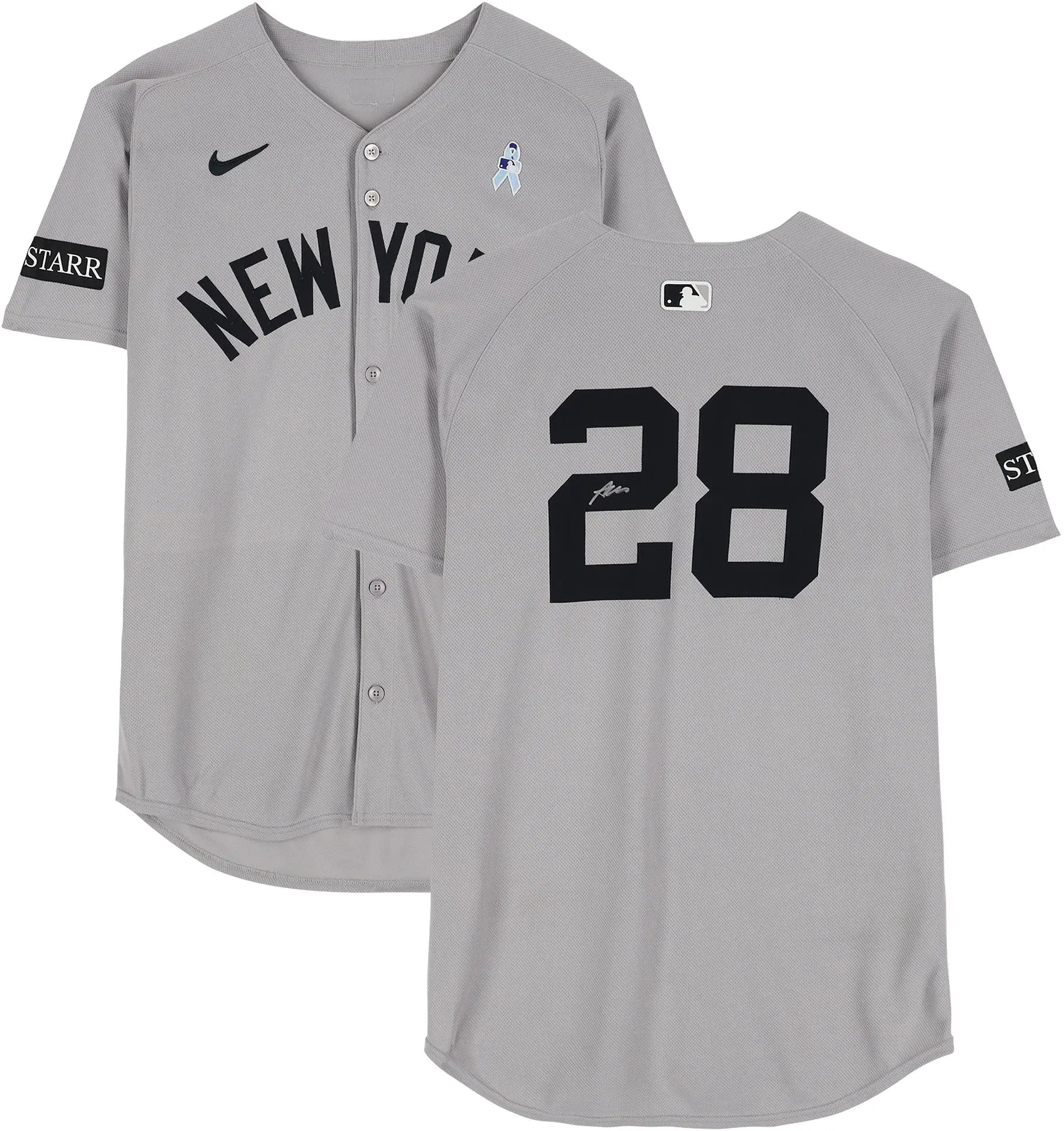 Austin Wells New York Yankees Autographed Player-Worn #28 Gray Jersey vs. Boston Red Sox on June 15, 2025 - Fanatics Authentic Certified