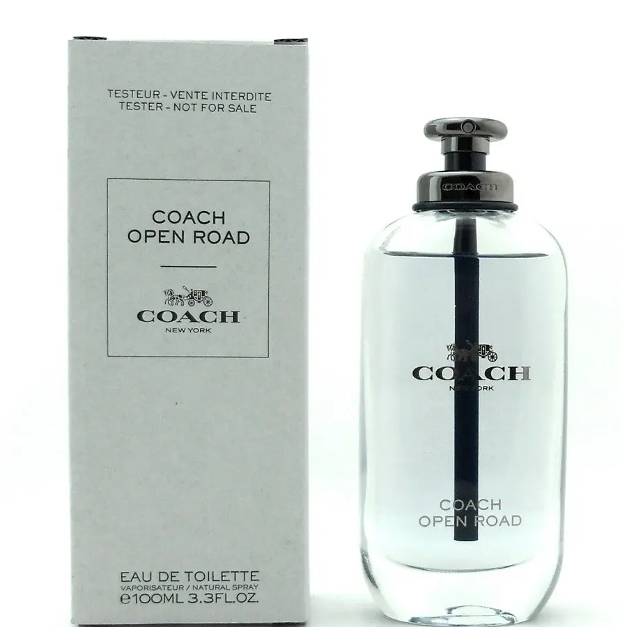 Coach Open Road 100ml Eau De Toilette Tester for Men - Fresh Woody Aromatic Fragrance