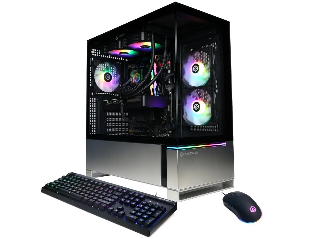 CyberPowerPC Gamer Supreme Liquid Cool GML70300 - AMD Ryzen 7 8700F 4.1GHz CPU, 32GB DDR5, NVIDIA GeForce RTX 5070 12GB, 2TB PCIe 4.0 NVMe SSD & Win 11 Home