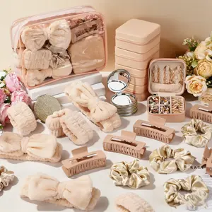 [Sleepover Spa Party Set]-Reusable Bridal Favors-unique woman gift sister gift,bathroom,makeup vanity,jewelry display box,unique woman gift,travel size cute,celebratory party supply,birthday,friend coworker family,engagement birthday party decoration,