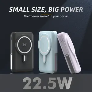 Magnetic Wireless Portable Charger, Foldable 10000mAh Battery Pack with USB-C Cable , Magsafe 15W PD Fast Charging Power Supply for iPhone 16/15/14/13/Pro/Mini/Pro Max Valentine's Day Gift