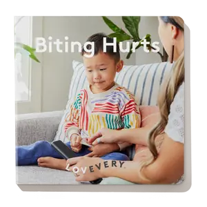 'Biting Hurts' Board Book by Lovevery