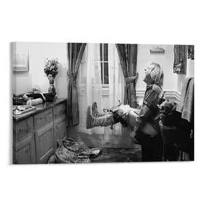 Funny Bathroom Canvas Wall Art, Black and White Vintage Comedy Movies Framed Art Paintings Wall Decor Unique Gifts and Funny Toilet Humour Smell Prints Picture for Bathroom Toilet Decor