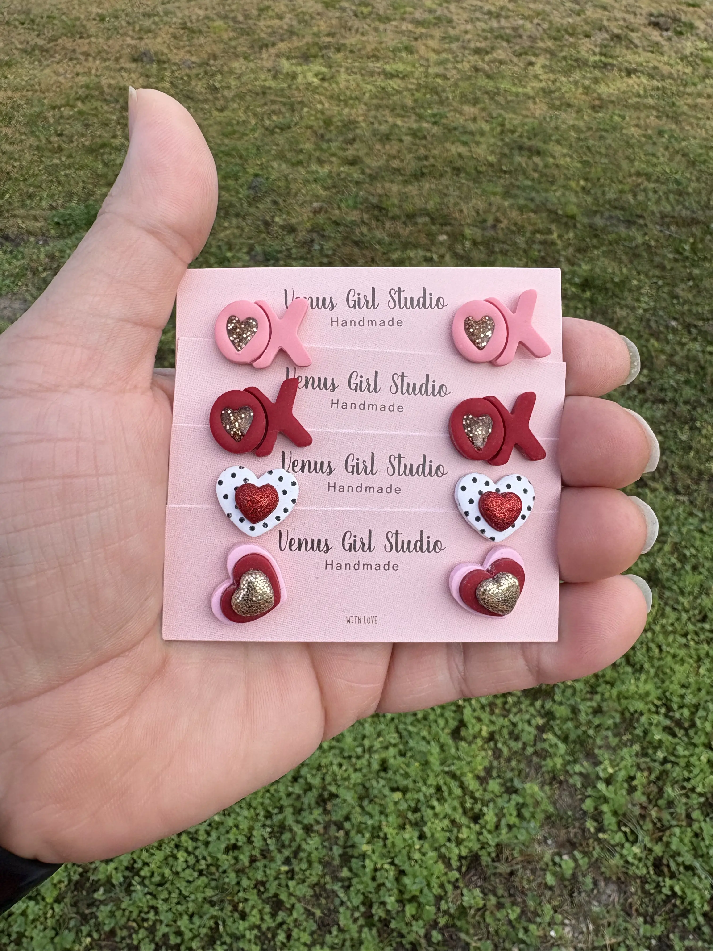 Love Stud Earrings