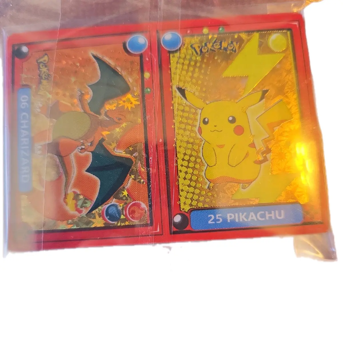 Mint Condition Pikachu Stickers Set with 25 Pieces, Featuring Character Design, Includes 25 Individual Stickers in Red Packaging