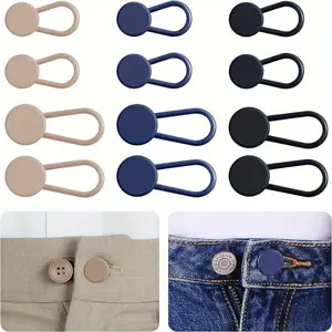 12pcs Waist Expansion Artifact Trousers Waist Extension Adjustment Extension Buttons for Extender Jeans Pants Collar, Pants Waist No Sew Instant Extender Button for Men and Women, Pants Waist Extension 1-1.4 Inch