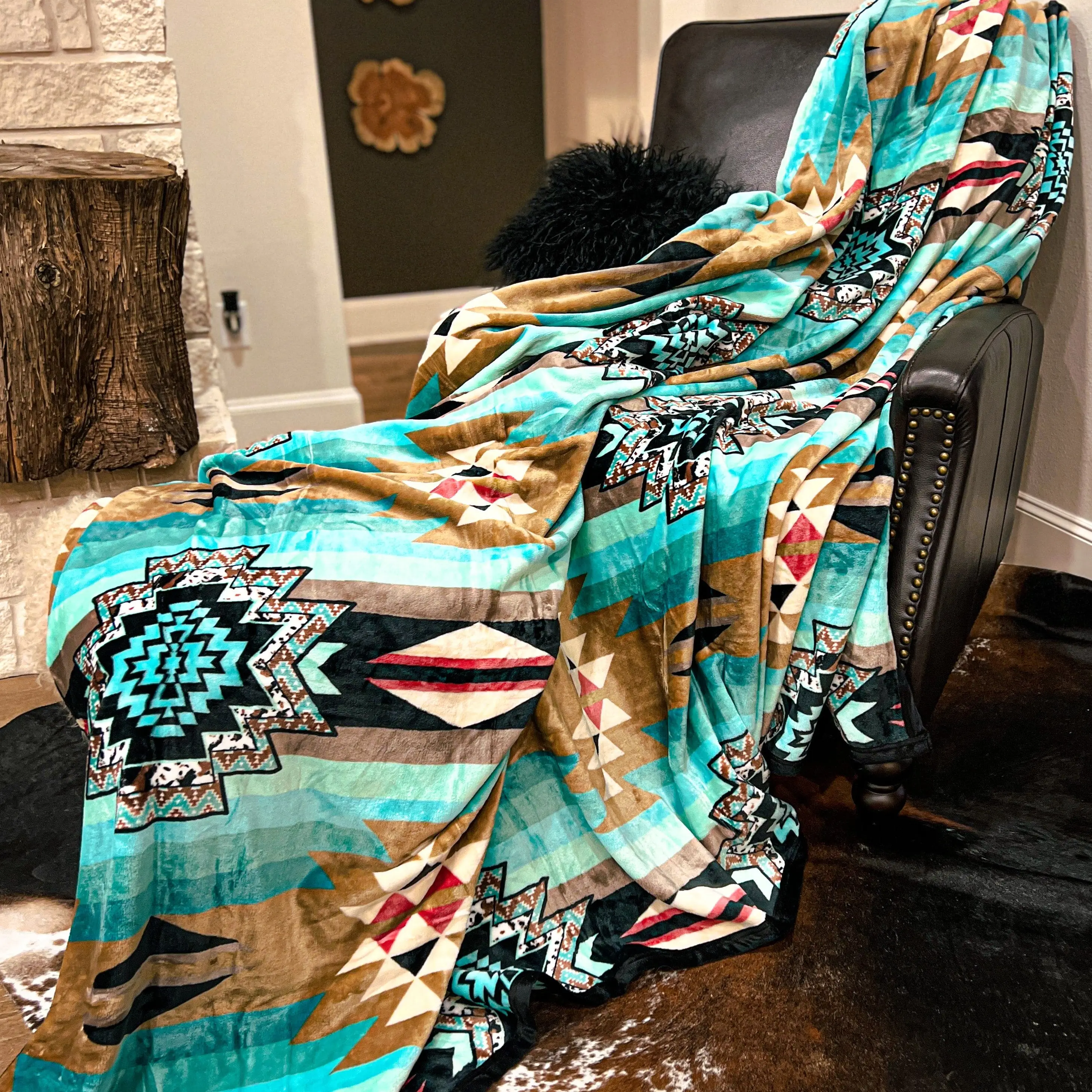 Wandering Meadows Oversized Blanket 82"x90"