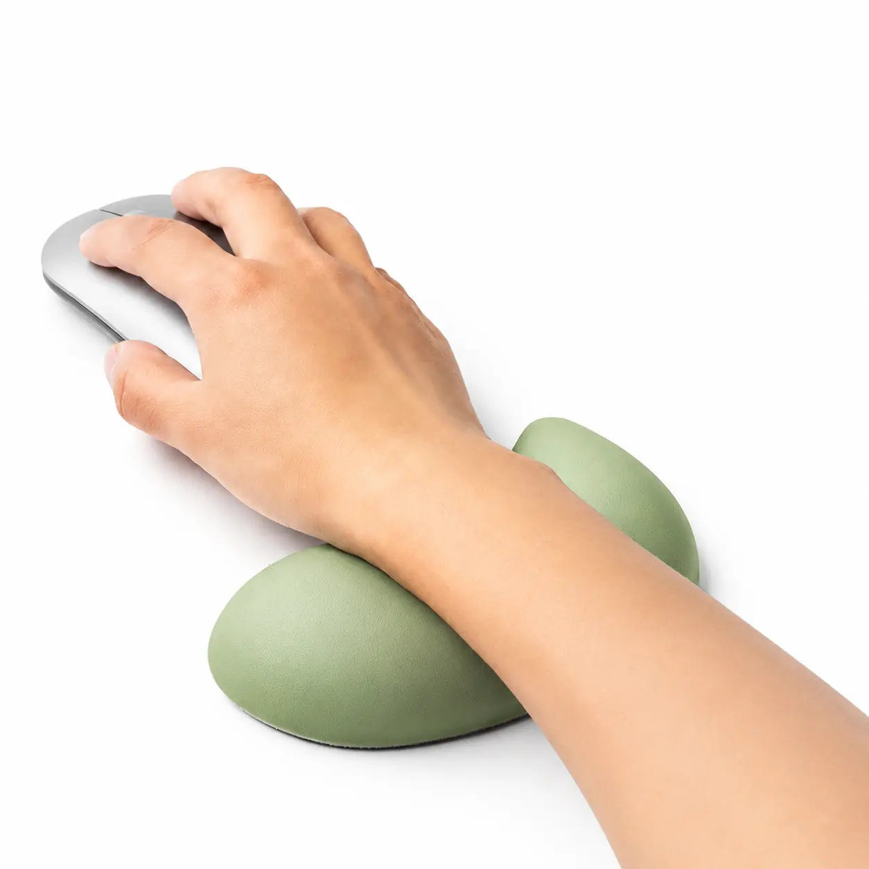 Rectangular Gel-Filled Gaming Mouse Wrist Rest with Gel Support, Ergonomic Wrist Pain Relief Pad, Non-Slip Base for Office Work & PC Gaming, Home Care Essential Green Gift