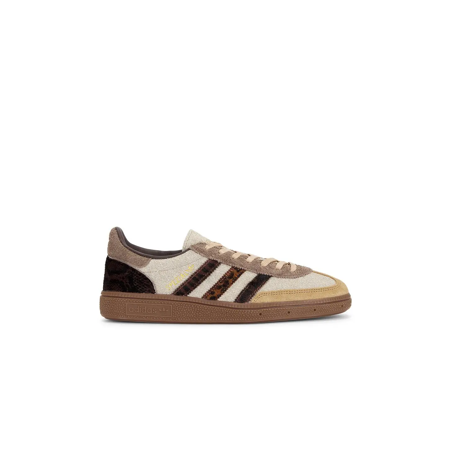 adidas Originals Handball Spezial Sneaker in Khaki Six, Preloved Brown, & Auburn