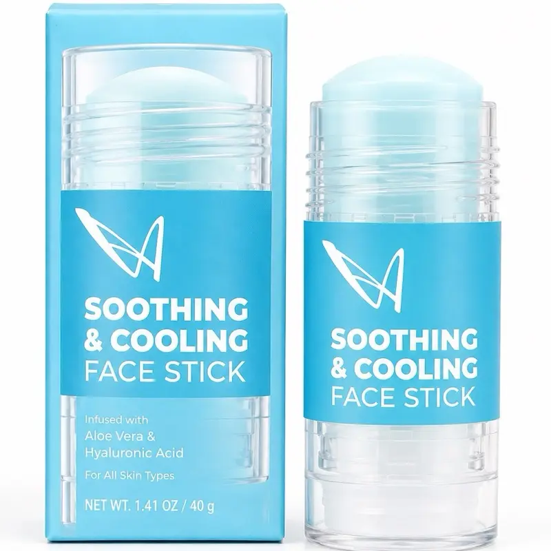 Hyaluronic Acid & Centella Cooling Face Stick, 1 oz Hydrating Soothing Skin Balm