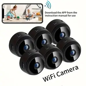 [NEW 2026]DFM4/6pcs Mini Wireless Surveillance Camera with 2.4G WiFi, HD 1080P, Supports 128GB Cards, Night Vision, Audio, USB Power, Remote View, Wide-angle, Easy to Carry, for Home, Pet, Bedroom, Black Fridays. (Optional Monitoring Card Set)