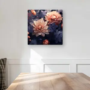 MWW C1MP1616OKMEOJ 16 x 16 in. Pink & Purple Coral Metal Print Wall Art - Home Decor Art Piece