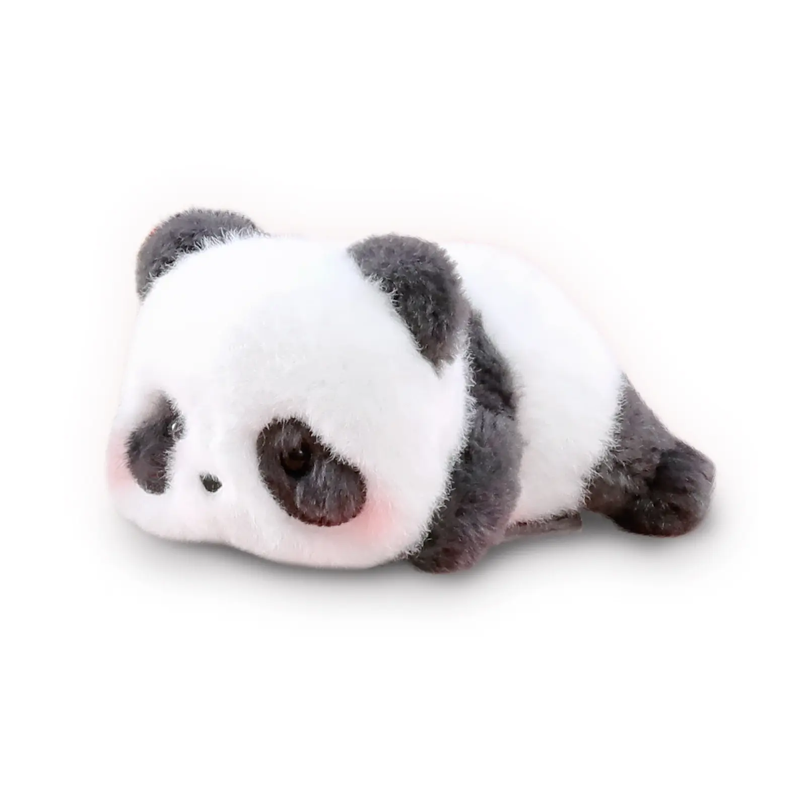 52TOYS Panda Roll Lying Down Plush Toy - Magnetic Shoulder Collectible, Stuffed Animal, Kawaii Creative Gift for Birthday Party skull panda Teddy Bear action figures