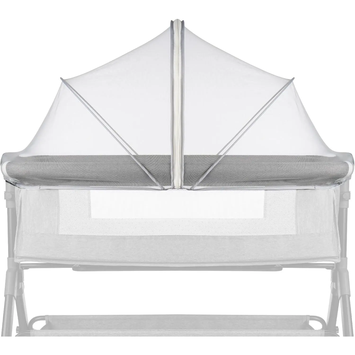 Mosquito Net for   to Keep //Cats Out,  Bassinet/Bedside Sleeper/ Tent Safety Net with Two-Way Zippers & Storage Bag, Breathable Mesh Holes, White
