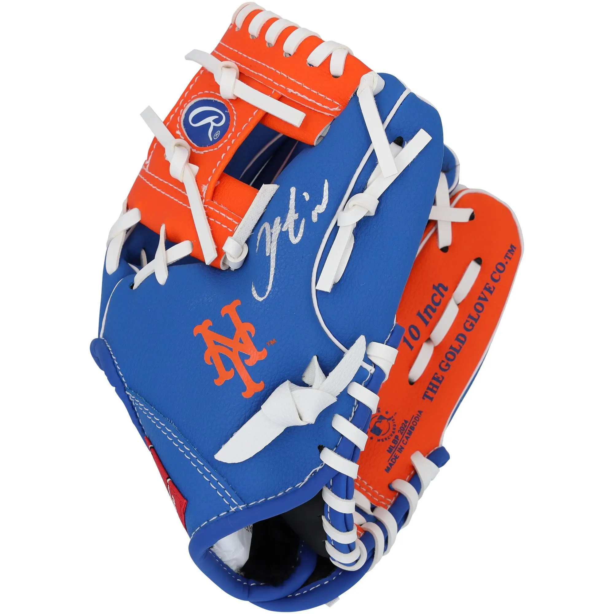 Francisco Lindor New York Mets Autographed Rawlings 10" Collectible Team Logo Glove - Fanatics Authentic Certified