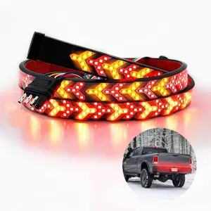 48 Inch LED Tailgate Light Bar, Fishbone Shaped LED Light Bar with Installation Instruction, Turn Signal Strip Strobe Light Bar, Driving Light Strip, LED Work Light for Truck SUV RV VAN Jeep Car, Led Car Lights, Truck Lightbar
