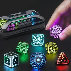 Light up DND Dice, Dice Set DND Dungeons n Dragons Dice, LED Polyhedral Dice Role Playing Dice Gaming RGB D and D Dice (Astral Shard)