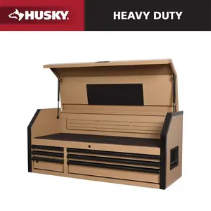 Heavy Duty 52 In. W 6-Drawer Matte Tan Top Tool Chest