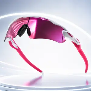 New Pink Sports Cycling Sunglasses for Men Women UV Protection Windproof Colorful Lenses Bike Glasses Eyewear outdoorfun