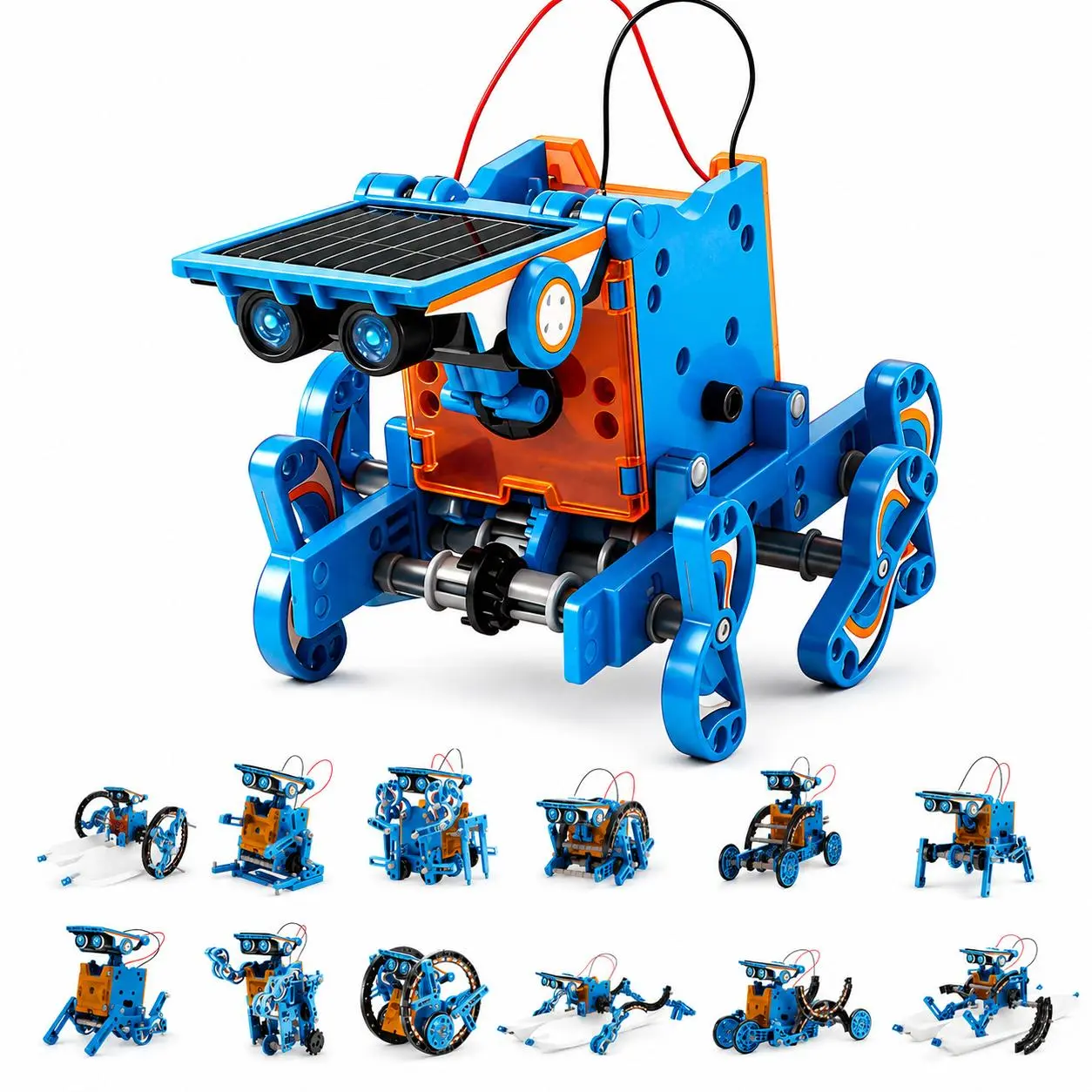13-in-1 STEM Solar Robot Kit for Kids, DIY Educational Science Building Set, No Batteries Required, Engineering Toy Gift for Boys & Girls