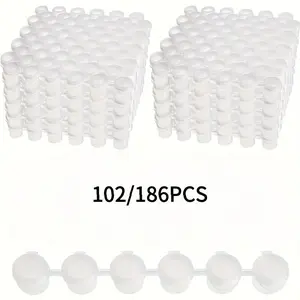 102/186 Empty Paint Cans And Acrylic Mini Paint Containers with Lids, 2Ml/0.07Oz Empty Cans, Fine Paint Empty Paint Boxes, Crafting Kit