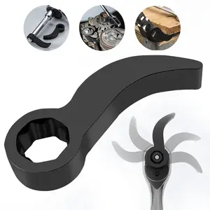Pry Bar Mechanic Wrench Adaptor Head, Crowbar Adapter Head Tool Adjustable Angle Half Shaft Removal Car Repairing Tools 1/2" Drive, For Confined Space Heavy Duty Hardware