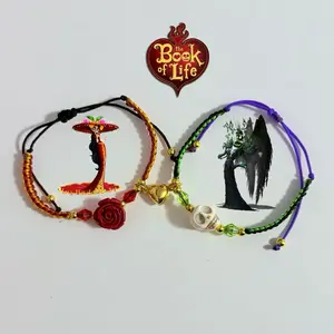 Book of Life Handmade La Muerte & Xibalba Matching Bracelets