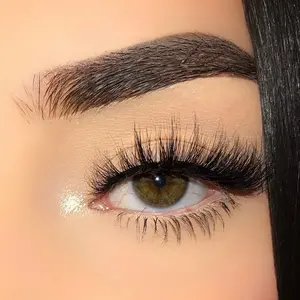 Gabriela Lashes: style “HONEY” (1 pair) 3D Mink Lash Strip, 15mm, Medium Length, Tapered Wispy Eyelashes, High quality & Reusable