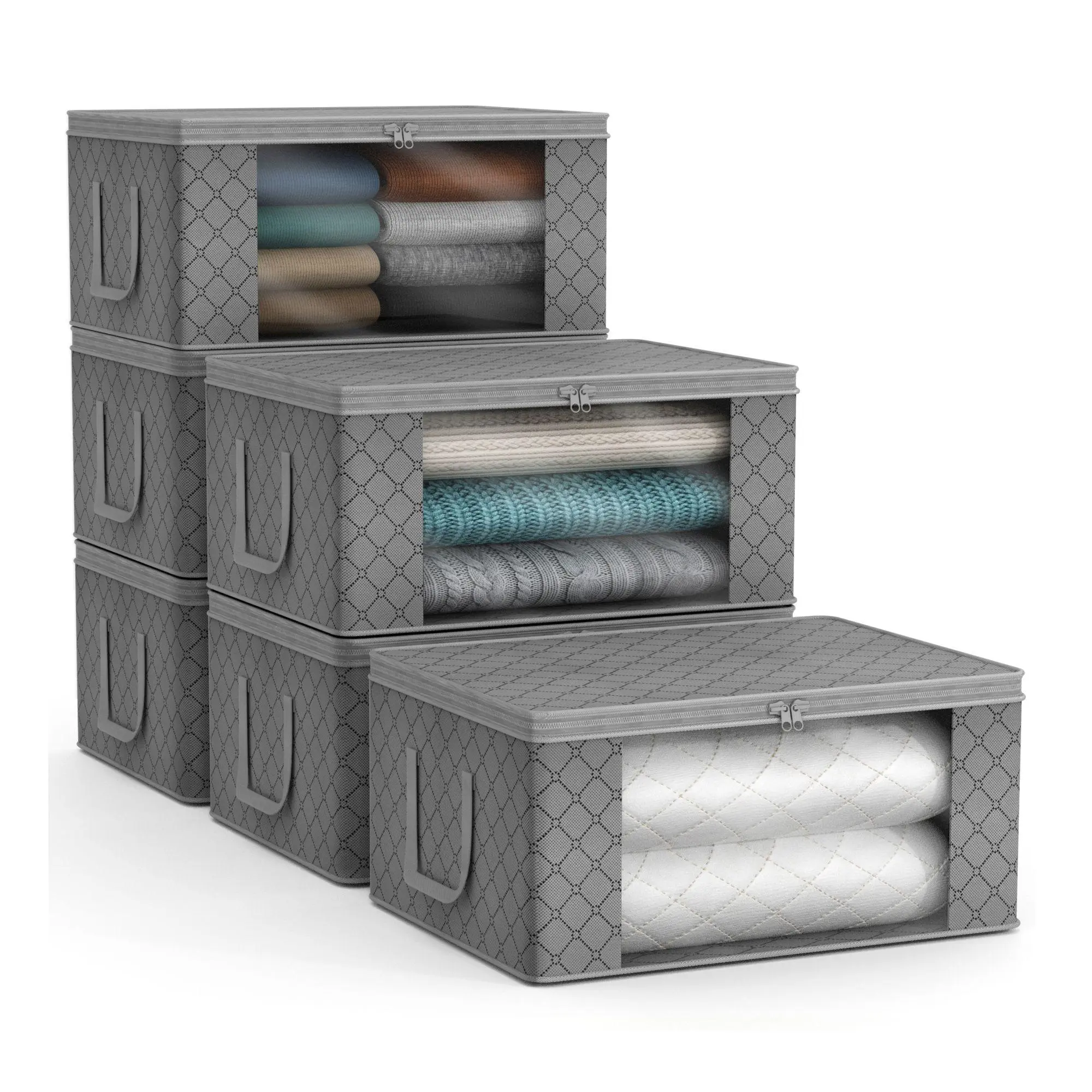 Sorbus Set of 6 Medium Clothes Storage Bags