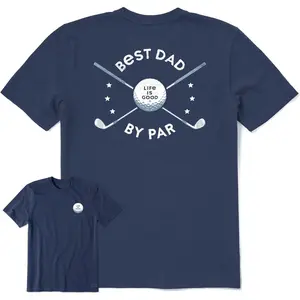 Life is Good Men's Father's Day Crusher Tee Shirt, Short Sleeve Cotton Graphic T-Shirts