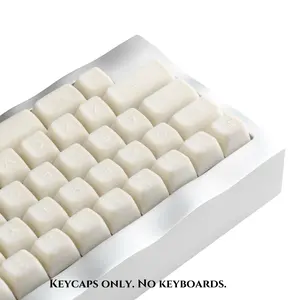 ULTRAEQUIP 160-Key Durable Double-Shot PBT Keycap Set - Ergonomic RSA Profile, Jade-Style Translucent Shine-Through, Tactile Feel, Split/7U Spacebar for Alice, 61/64/68/84/87/100/104/108 Mechanical Keyboards