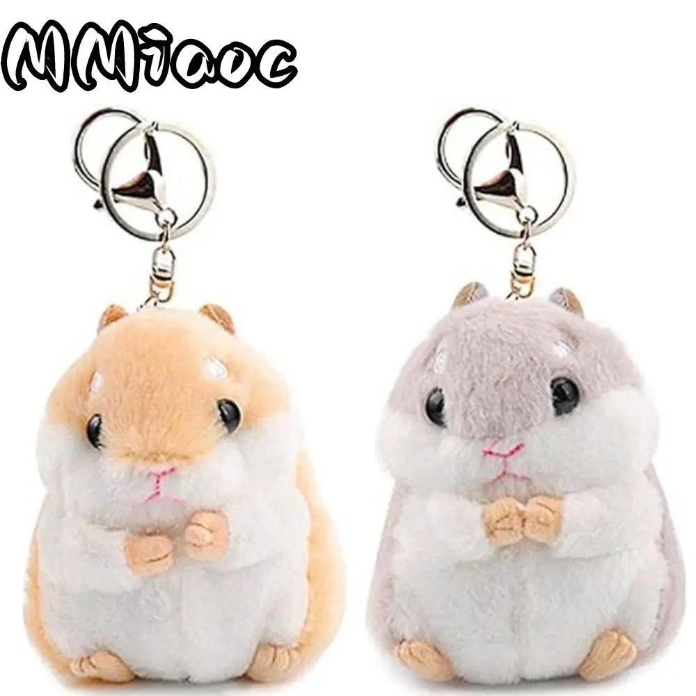 2-Pack Adorable Faces Plush Hamster Hanging Keyring, Bag Charms Backpack Accessories Mini Bag Accessories for Sports & Outdoor Hats, Stuffed Pendants, Christmas Birthday Gift, Video Games