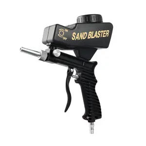 Adjustable Portable Heavy Duty Sand Blaster Paint Spray Machine Gravity Pneumatic Blasting Gun Set  Sandblasting Gun 90 Psi Sandblasting Tools