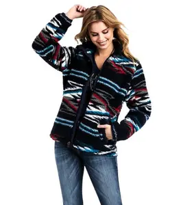 Women's Ariat Chimayo Fleece Jacket - Chimayo Jacquard Sherpa