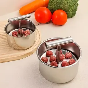 Stainless Steel Meatball Maker Quickly DIY Meatballs, Fish Balls, Potato Balls, Vegetable Balls, Ice Cream - Home Restaurant Kitchen Tool Modern Durable Cookware (Suitable for All Seasons)