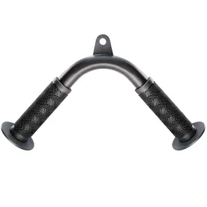 Tricep Pull Down Attachment with Skin-Friendly Rubber, V Bar Attachment Tricep Bar for Home Cable Machine Attachments Fitness Accessories Equipment Strength Training Workout V Shape Bar