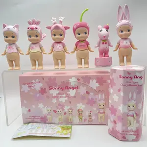 Sonny Angel Cherry Blossom Cute Kawaii Mini Figure Blind Box – Collectible Baby Doll Toy for Desk and Room Decor