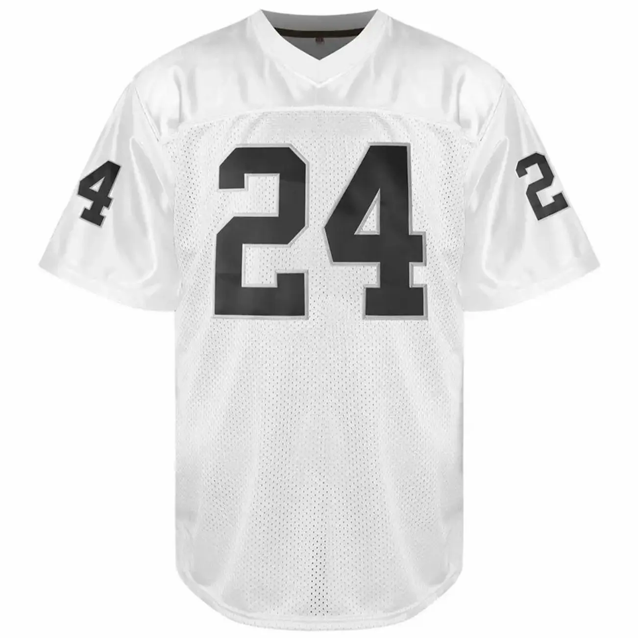 Las Vegas White Football Jersey #24 Charles Woodson Game Day Shirt - Stitched Fan Apparel, Vintage Gridiron Top J