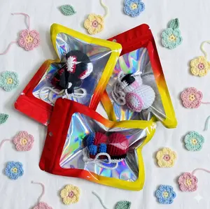 Cute Crochet Car Hanger - Rearview Mirror Hanger – Handmade Yarn Plush Ornament