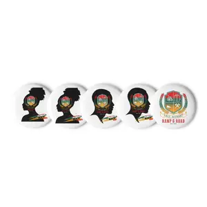Celebrate Black History Pin Button Set