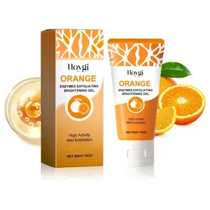 Orange Exfoliating Gel -Exfoliating Gel for Daily Skin Care, Suitable for Body & Face, Moisturizing & Brightening, Mild Formula, Single Item Pack