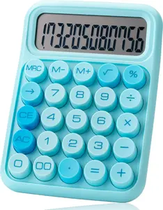 Calculator Mechanical Switch, 12 Digits, Large LCD Display, Blue Calculator Big Buttons, Back to School Supplies Student Office, Office Supplies, Office Stationery, Scientific Calculator