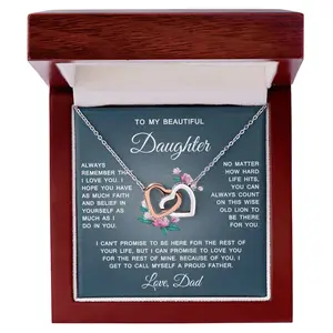 To My Daughter, My Beautiful Inspiration: A Meaningful Necklace Honoring the Love, Strength, and Courage You Show Every Day