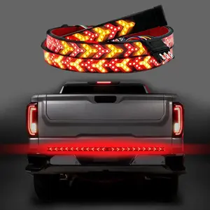 Tailgate Light Bar, 60-Inch Tailgate Lights, Brake Running Sequential Turn Signal Strip Strobe Light Bar for Truck Pickup Plug and Play Hard Wire T-tape Connector Version, Decor Accessories, Car Lighting Accessories