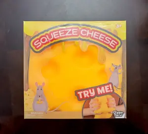 Large JUMBO Cheese Squishy Toy, Slow Rising Jumbo Sensory Stress Relief Toy for Anxiety & Relaxation. Soft Squeeze Cheese Fidget Toy, Cute Decor for Home Office, Non-Toxic for Kids & Adults